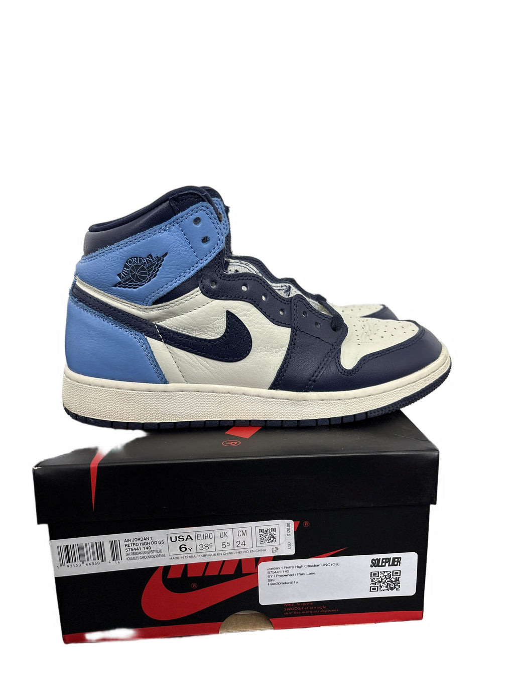 Jordan 1 Retro High Obsidian UNC (GS)