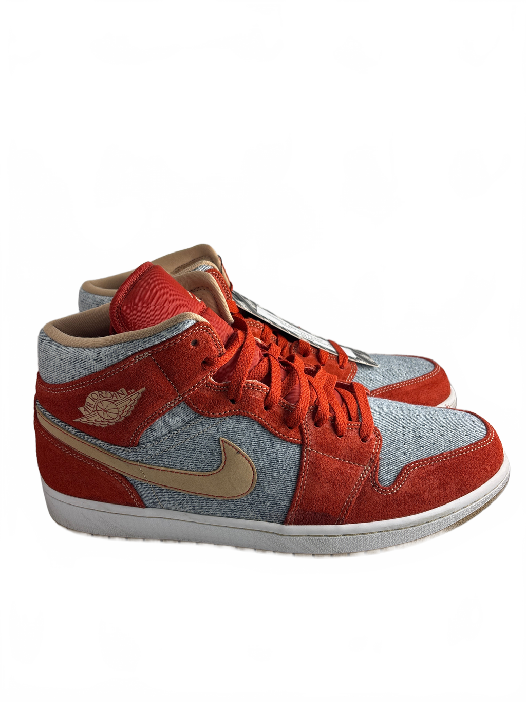 Jordan 1 Mid Denim Red