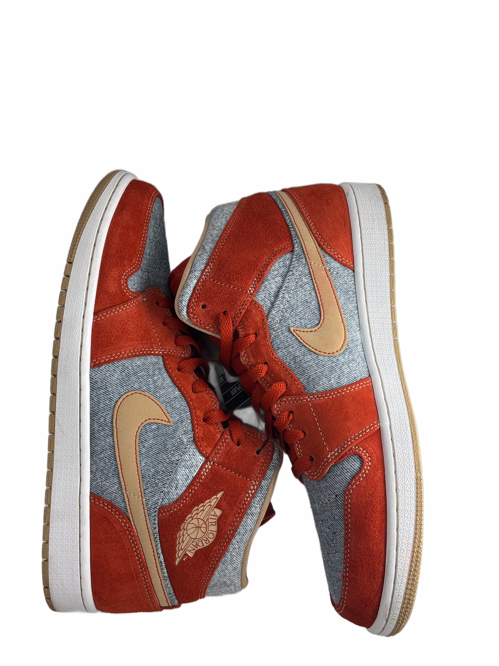 Jordan 1 Mid Denim Red