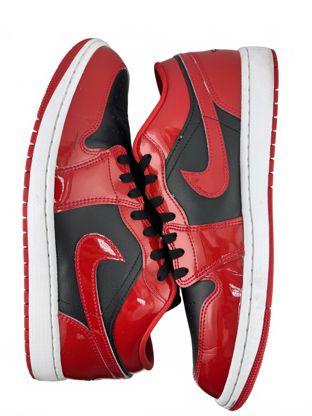 Jordan 1 Low SE Patent Varsity Red Black