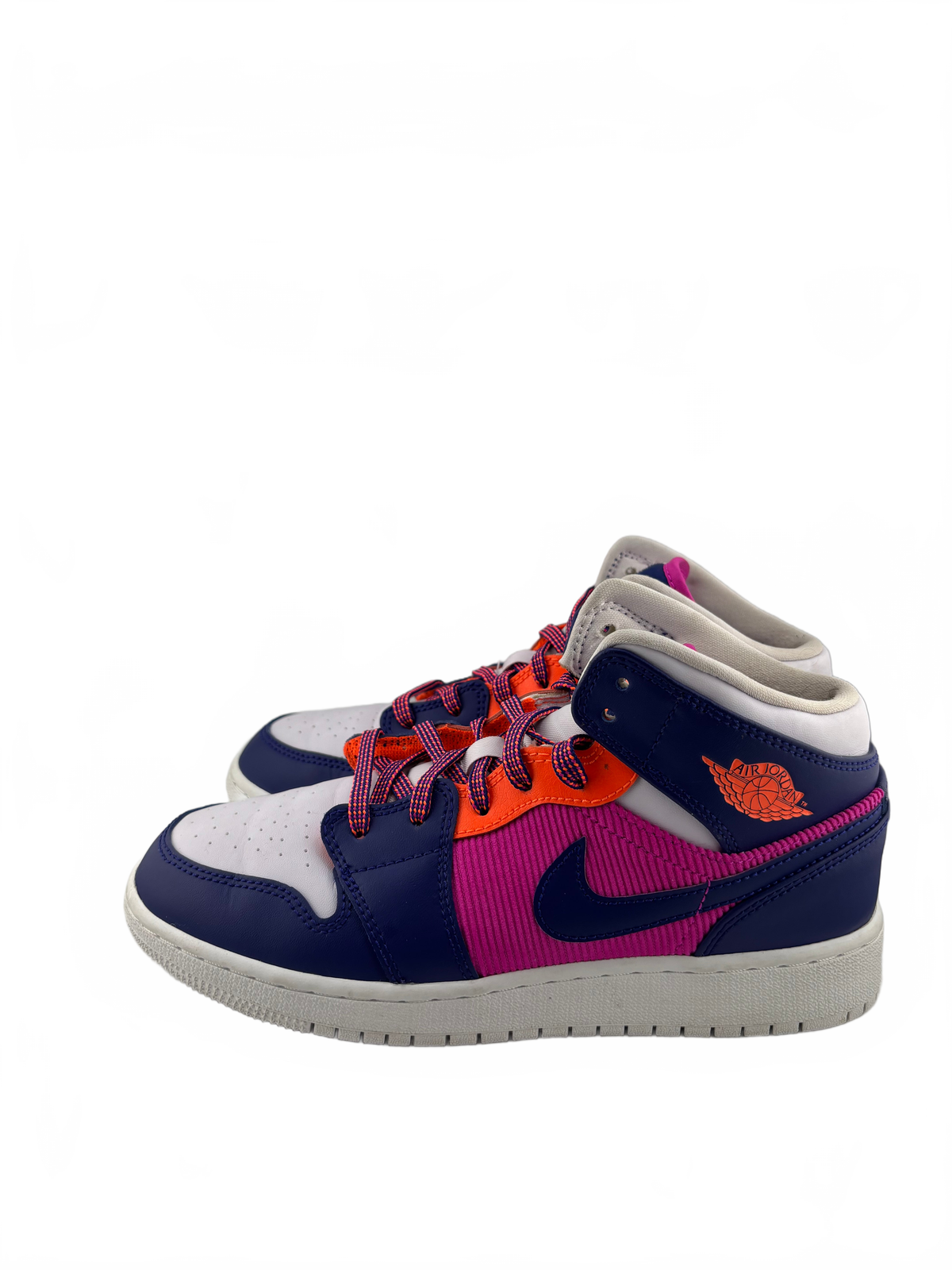 Jordan 1 Mid Fire Pink Barely Grape (GS)