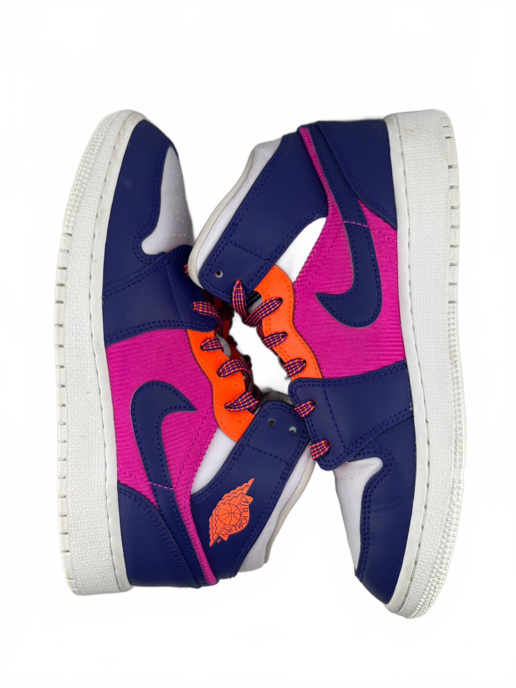 Jordan 1 Mid Fire Pink Barely Grape (GS)