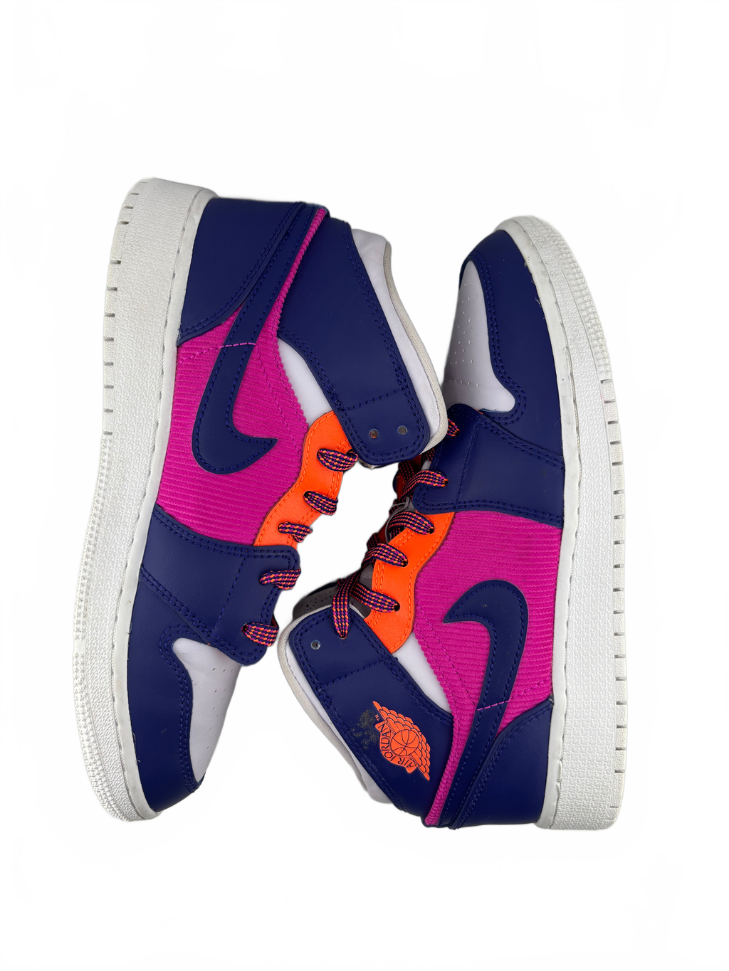 Jordan 1 Mid Fire Pink Barely Grape (GS)